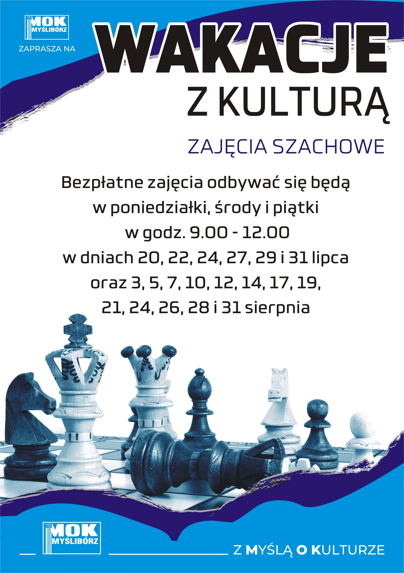 Wakacje z kulturą - zaproszenie na zajęcia szachowe