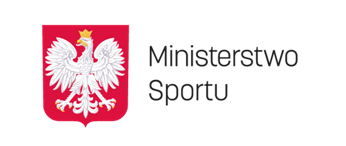 Grafika przedstawia logo Ministerstwa Sportu