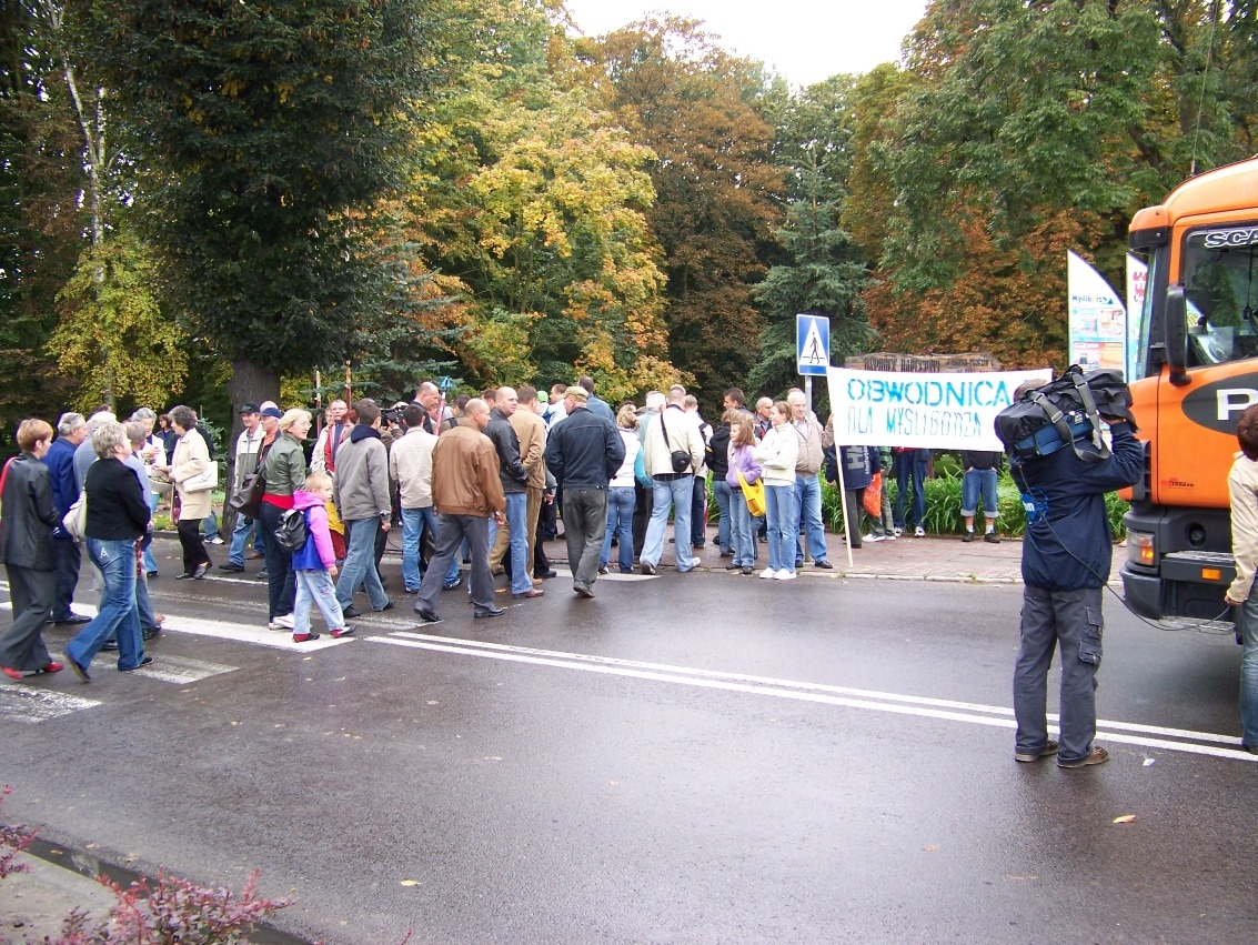 Blokada drogi w 2008 r.